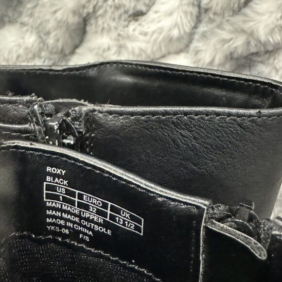 BOC Born Concept Roxy Black Vegan Faux Leather Tall Lace Buckle Combat Boots 1 - Picture 6 of 9